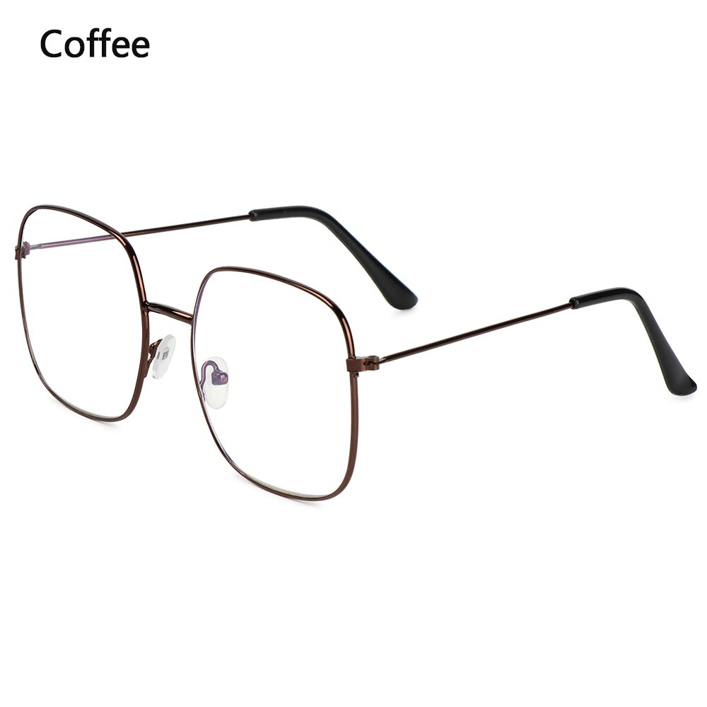 Unisex Anti-blue Light Glasses Computer Goggles Radiation Protection Eyeglasses Gaming Reading Flat Mirror Eyewear: C-coffee