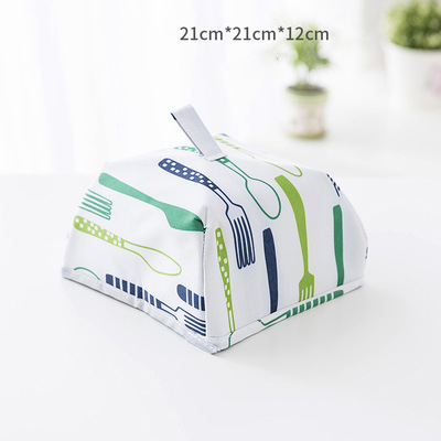 Cubiertas plegables para alimentos, papel de aluminio para mantener el calor, aislamiento de platos, accesorios útiles de cocina: B-Small