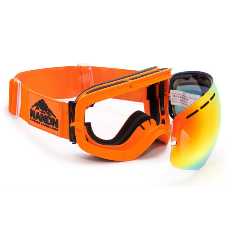 Nuovo stile inverno donna occhiali da sci doppio UV400 antiappannamento maschera da sci grande occhiali da sci uomo occhiali da neve occhiali da snowboard