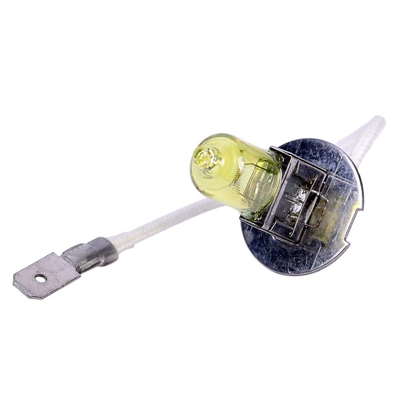 2 stk 12v 55w 3700k h3 pærer halogen gylden gul tågelygte bil styling parkering