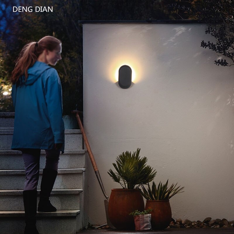 Outdoor Tuin Wandlamp Waterdichte IP65 Led Up Down Wandlamp Aluminium Balkon Veranda Lichten Hek Gang Voordeur 6W