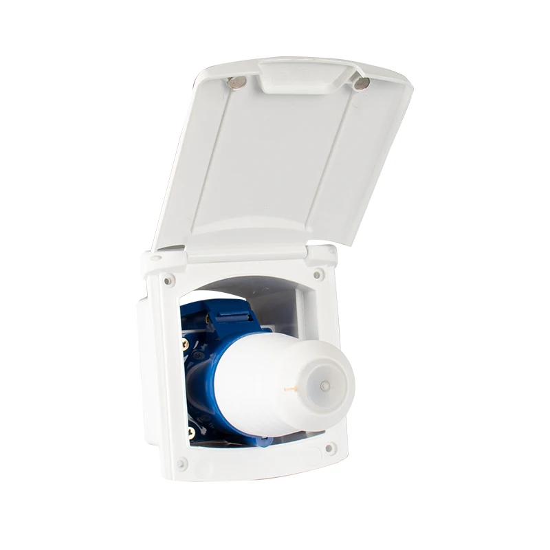 RV External Power Connector 220V-240V 16A External Flush Hook Up Waterproof Plug Socket Camper Caravan Accessories