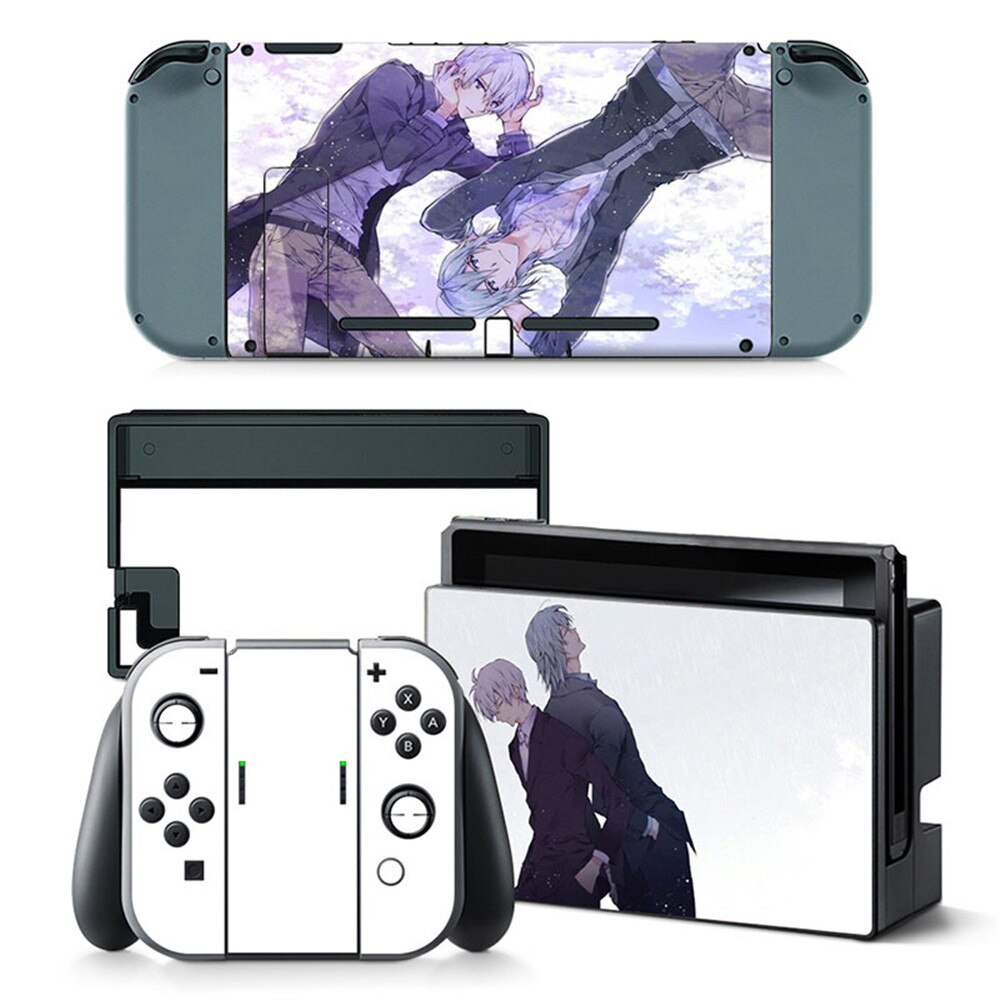 Custom Full Set Vinyl Decal Protector Skin For Nintendo Switch Console Controller Skin Sticker: TN-switch-5174