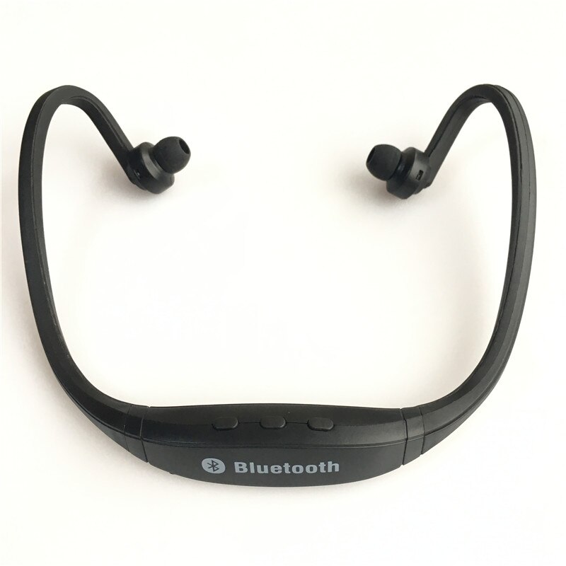 S9 Bluetooth Earphone Wireless Sports Bluetooth Headphones Support TF/SD Card Microphone For iPhone Huawei XiaoMi Phone: Black NO slot