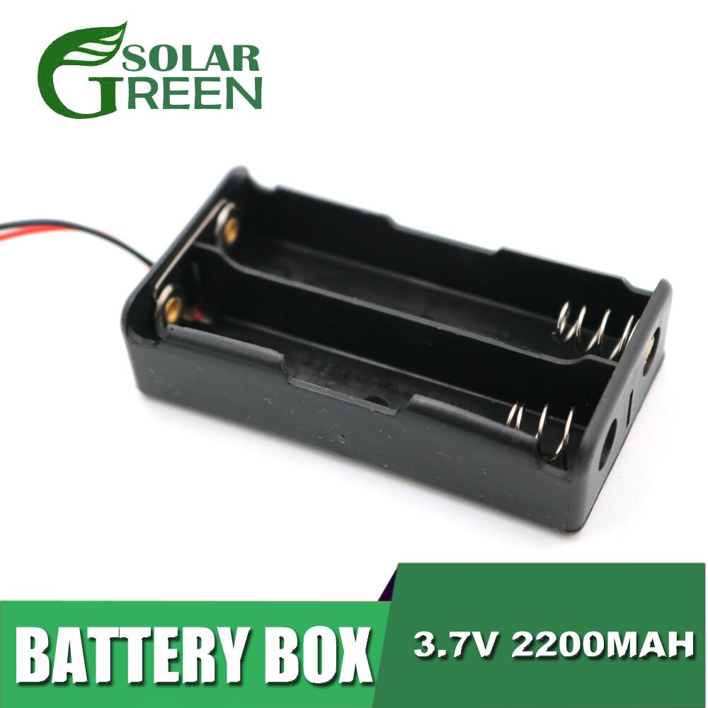 18650 Battery Holder 1 2 3 4 Connector Storage Case Box With Wire Cable Series Parallel connection 3.7V 18650 Lithium Battery: 2P Parallel