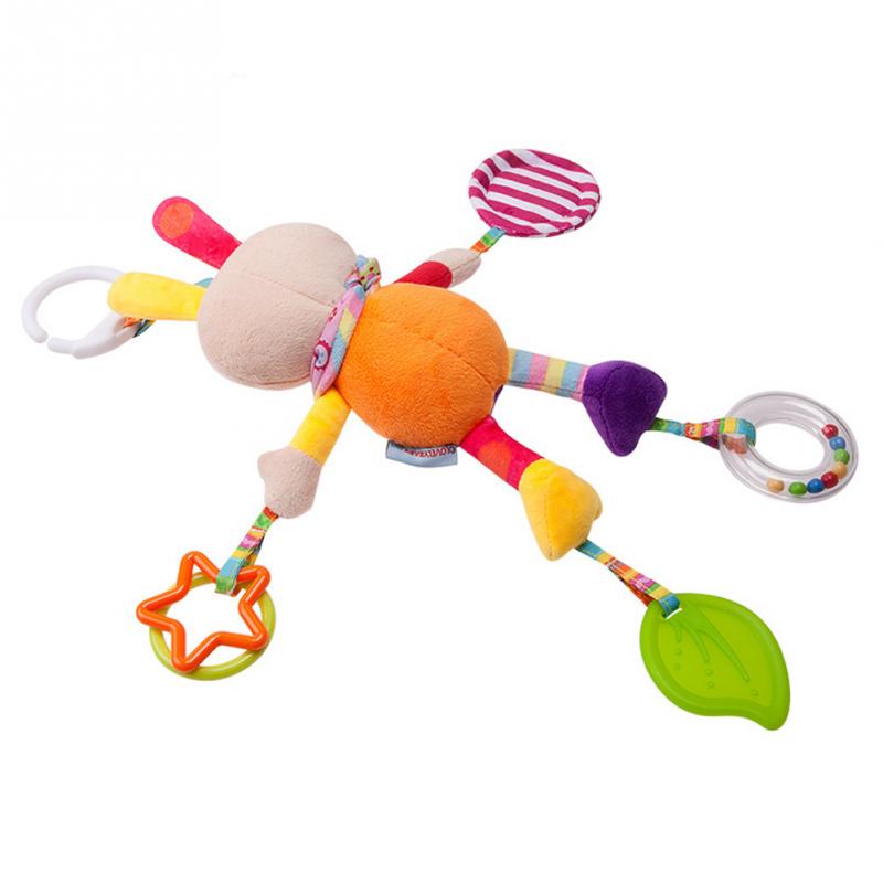 Baby toys 0-12 months early educational Infant baby mobile rattle Plush Toy stoller hanging Rattles Bell Toys