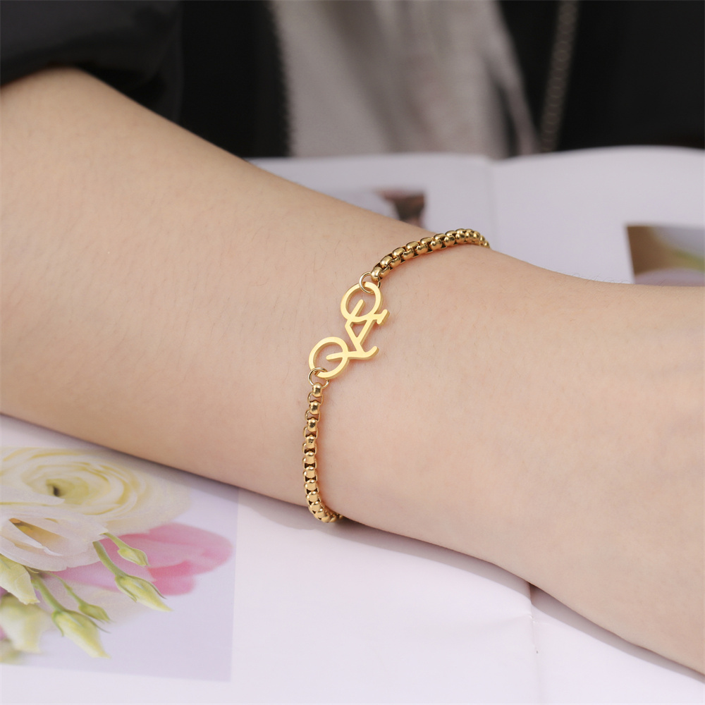 My Shape Pulseras de bicicleta para hombre y mujer, cadena de pie con colgante de acero inoxidable, cadena de mano, tobilleras, joyería