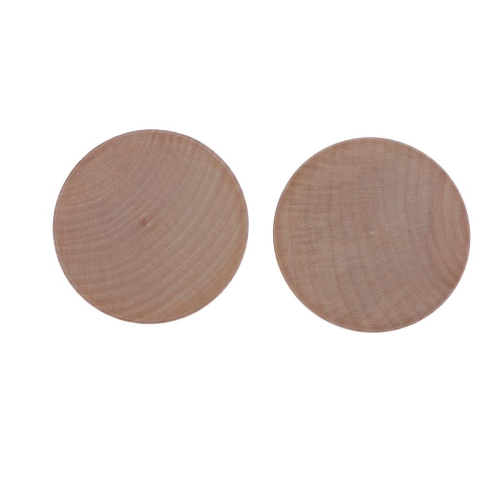 Wood Craft Balls - Unfinished Natural Wooden Ball – 2.95inch, 2 Pack