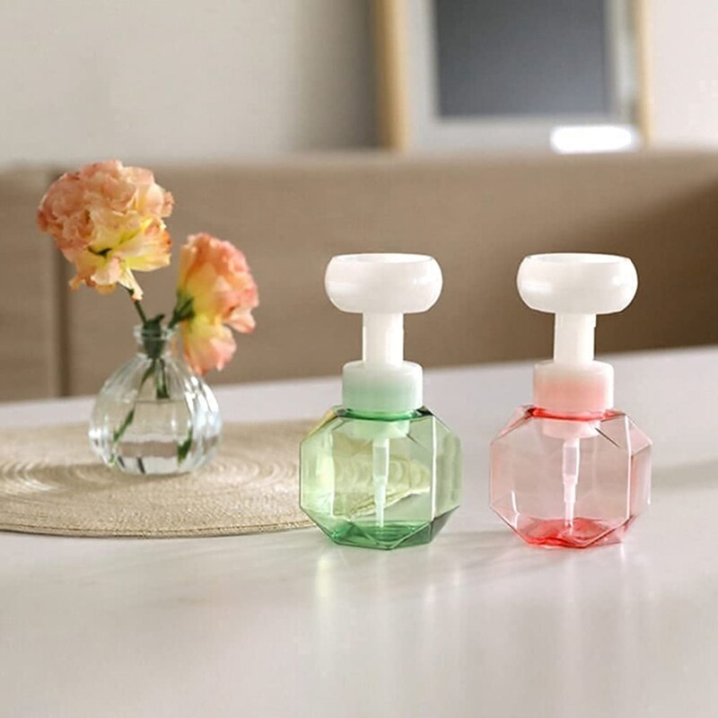 Practical Flower Shaped Foaming Soap Dispenser With Flower Shape Bubble Foaming Dispenser Refillable Foam Dispenser Bottle: Default Title