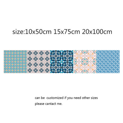 10/15/20cm Classical Morocco Style Tile Stickers Wall Sticker Kitchen Adhesive Bathroom Toilet Waterproof PVC Wallpaper