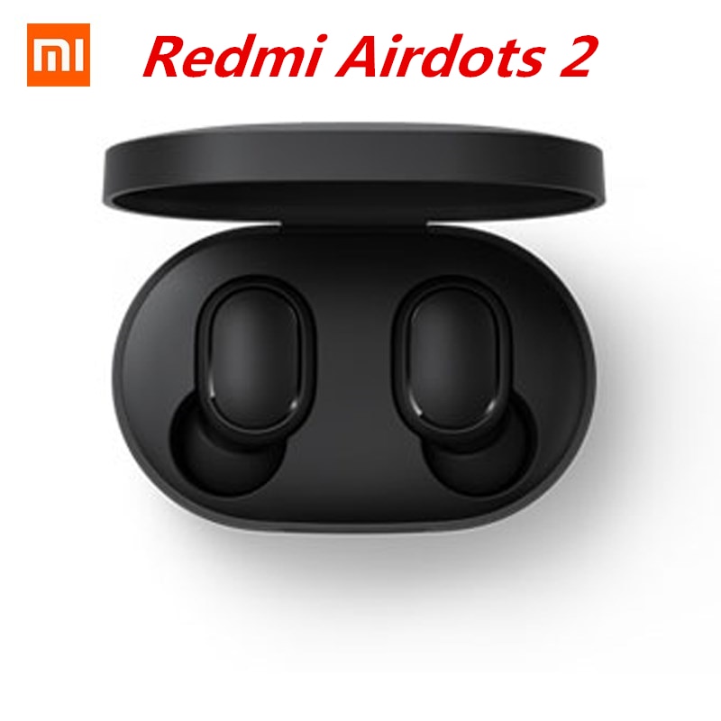 Original Xiaomi Redmi Airdots 2 TWS auricular inalámbrico bluetooth 5,0 auricular estéreo reducción de ruido Mic Control de voz