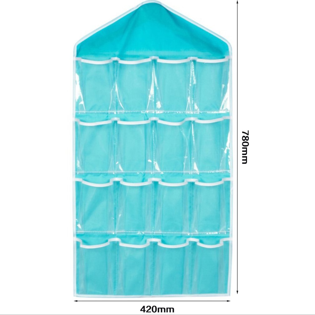 16 sichtbar Taschen hängend Organizer für Schrank Wandschrank transparent Lagerung Tasche Tür Zauberstab Klar Sonstigen Tasche mit Aufhänger Beutel
