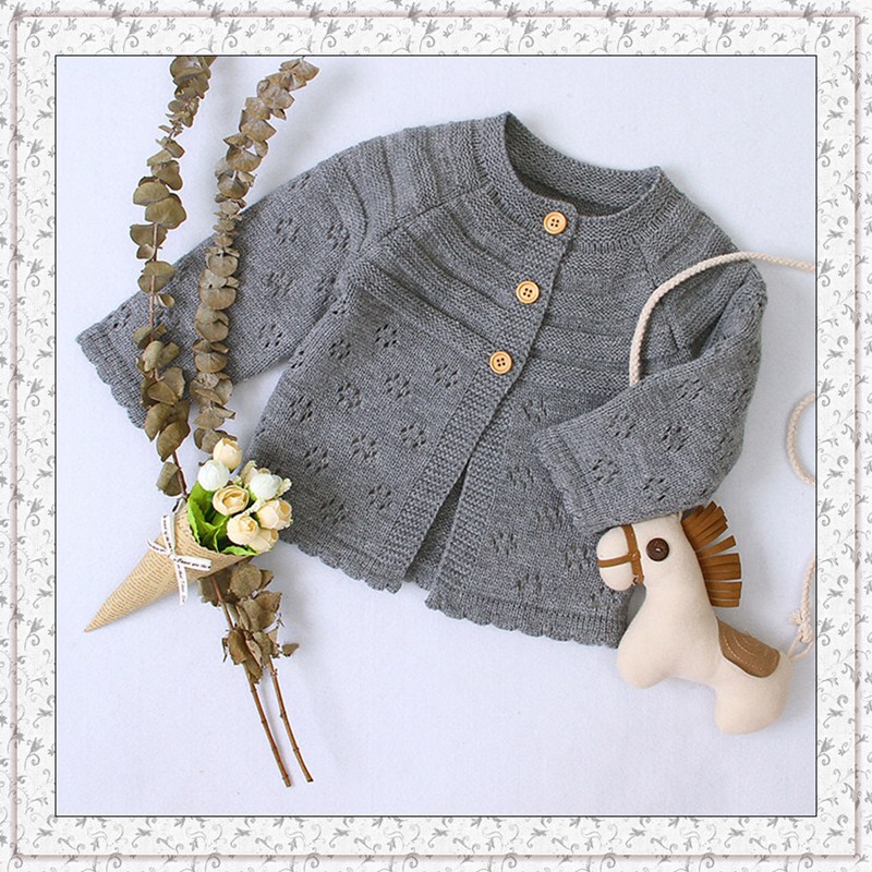 Baby Baby Truien Volledige Mouw Soild Causla Jongen Meisje 0-24 Maanden Truien Kids Winter Herfst Stijl baby Truien: Grey / 100(18-24M)