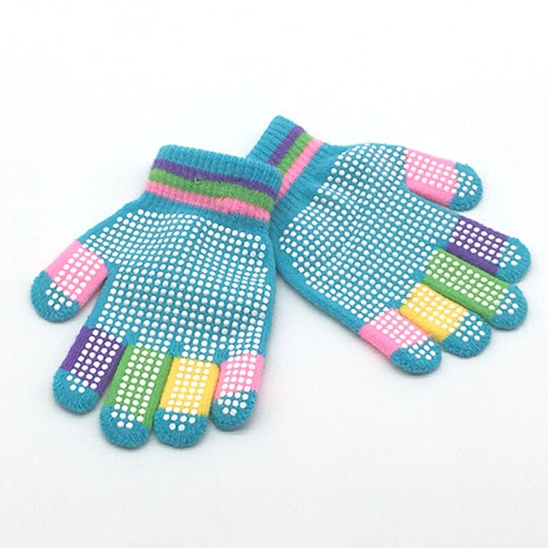 1 paire PVC anti-dérapant tricot gants enfants extérieur Camouflage Robot pelle dinosaure imprimer hiver mitaines Sport gants enfant: 11