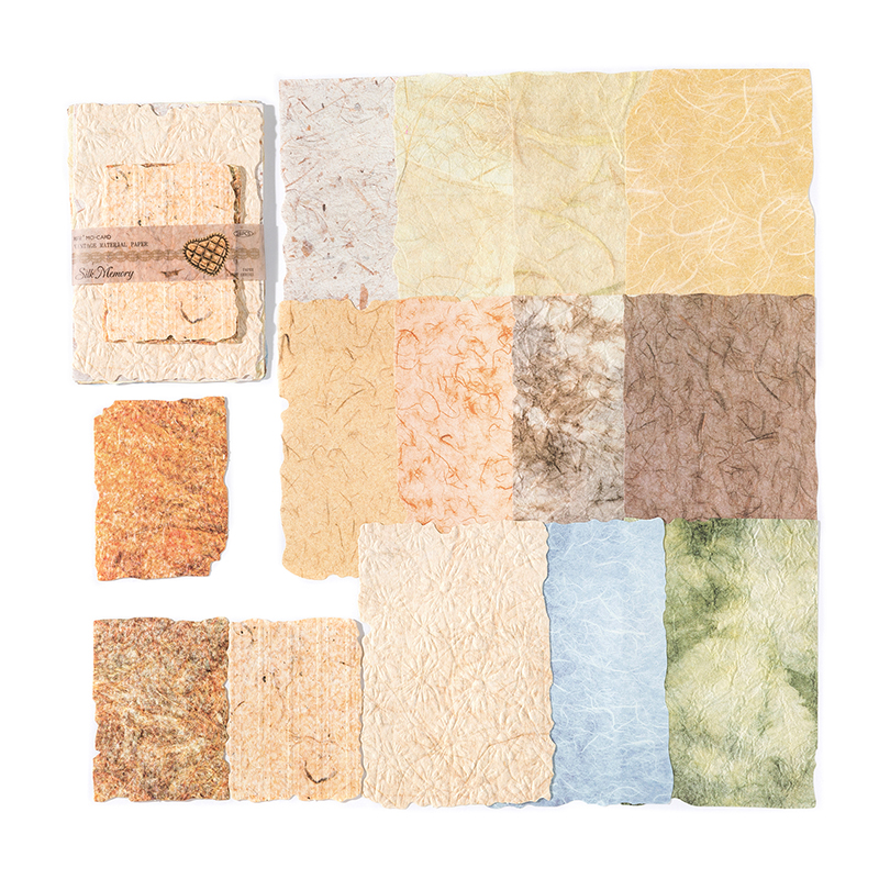 Papel de textura Vintage para álbum de recortes, materiales de Collage, decoración, diario de chatarra, estética, papelería, 28 unids/lote por paquete: Caqui oscuro