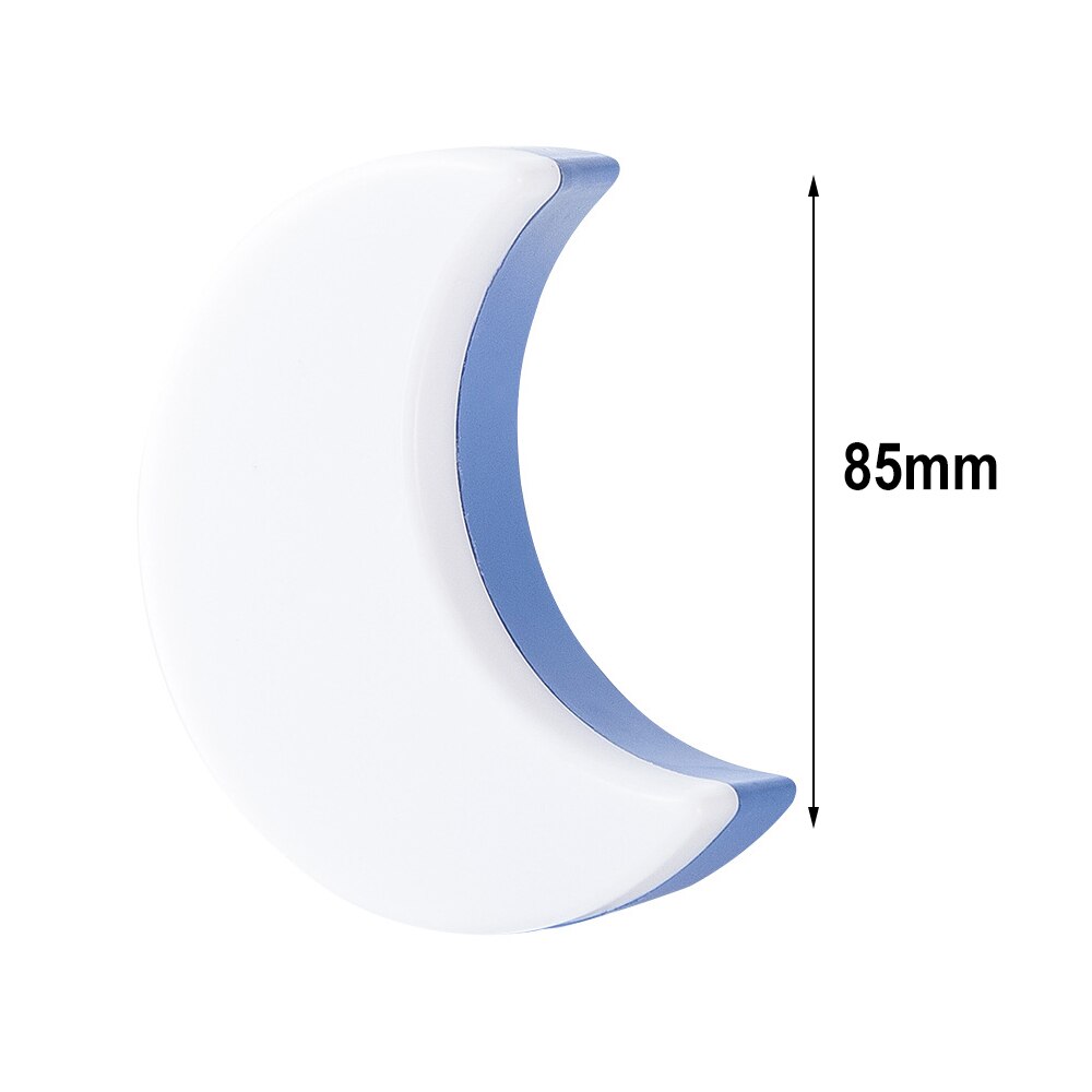 Sensor kontrol mini stjerne måne led lys eu/us stik natlampe til sengelampe baby soveværelse børne & #39 ;s værelse sove dekoration: Hvid-måne / Euplug