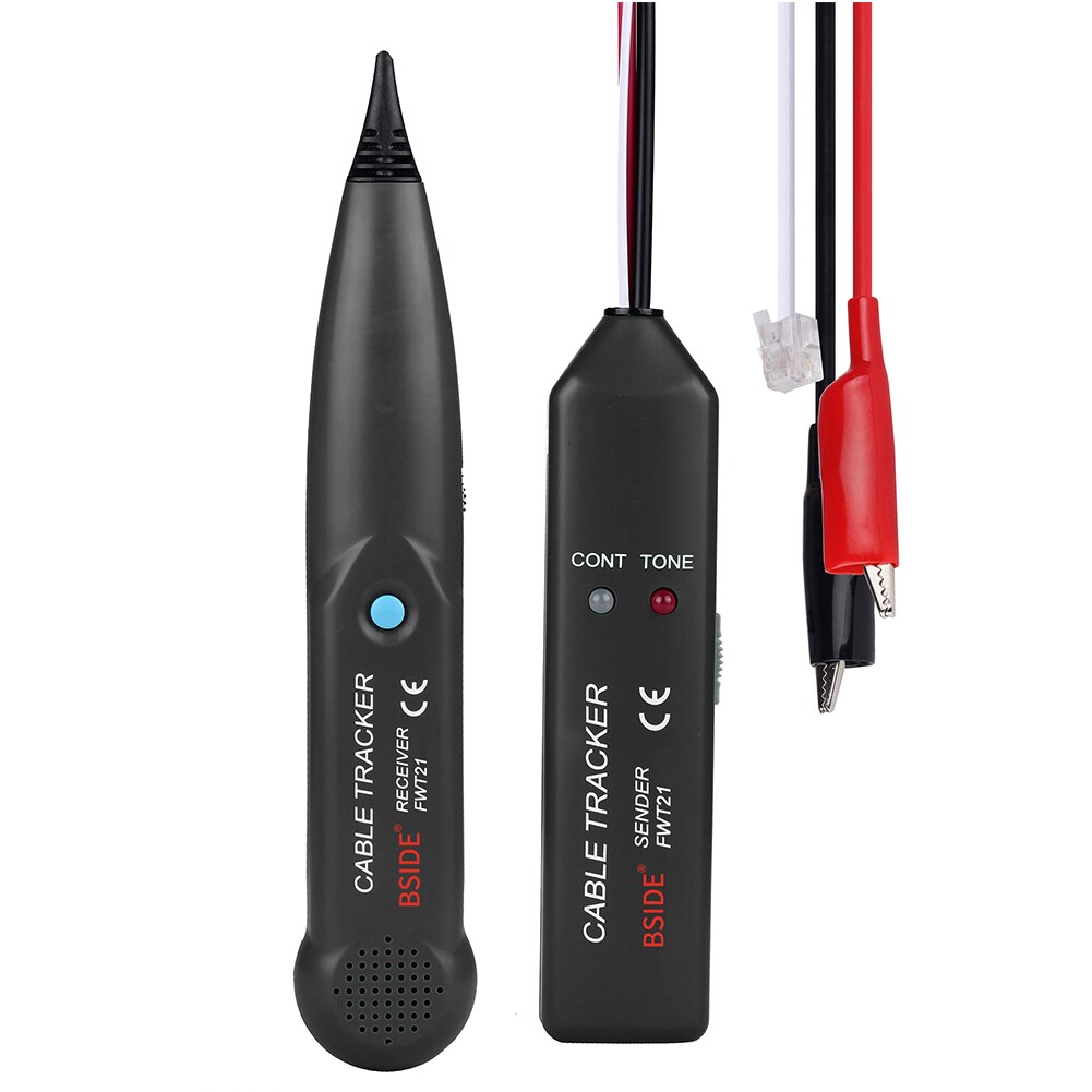 FWT21 Safety Cable Tracker Handheld ABS Detector Location Test Breakpoint Portable Telephone Line Wire Finder
