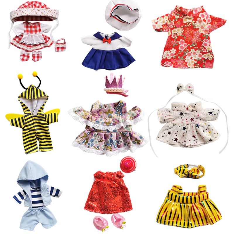 Härlig piga outfit marinblå kostym för 25cm babydockor kläder tillbehör passar 1/6 bjd docka tjejer