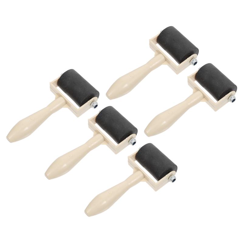 5 Pcs Printmaking Rollers Practical Printmaking Roller Brayer Printing Glue Stick