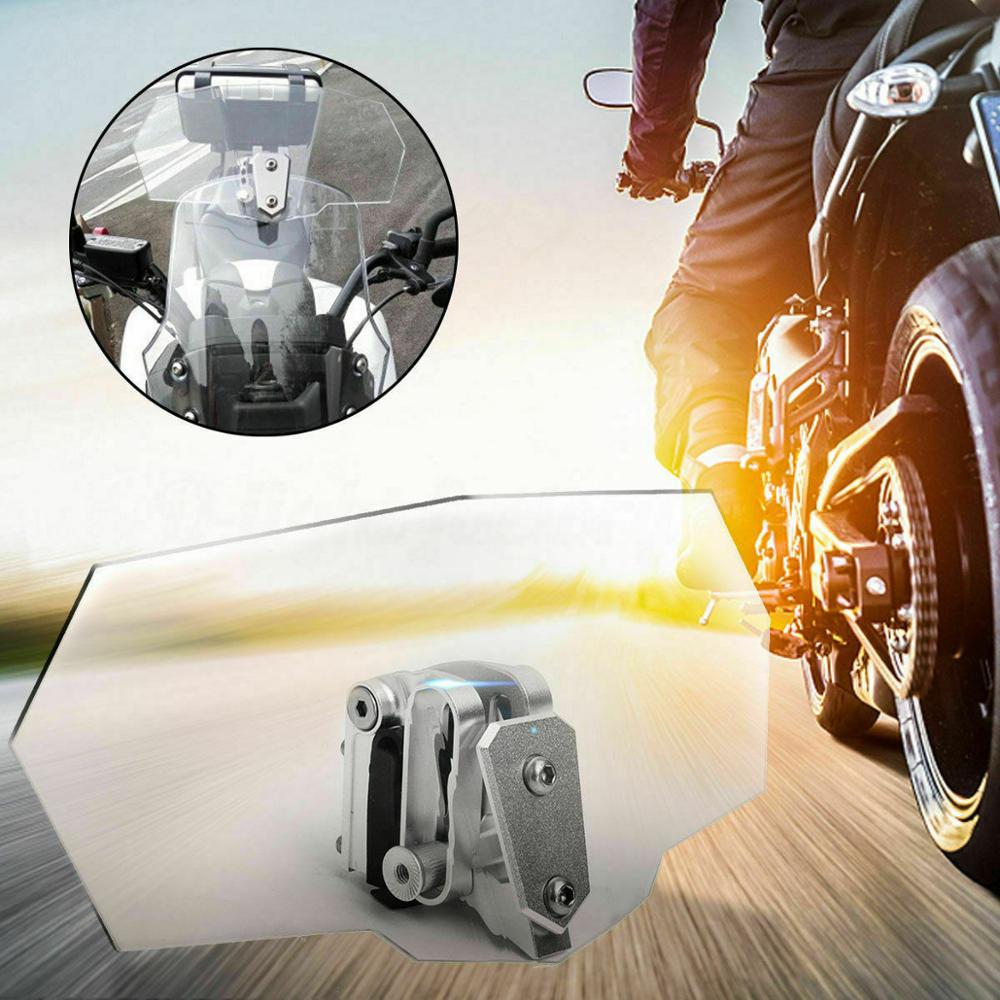 Universal Clear Windshield Motorcycle Windscreen Wind Screen Deflector Motorbike