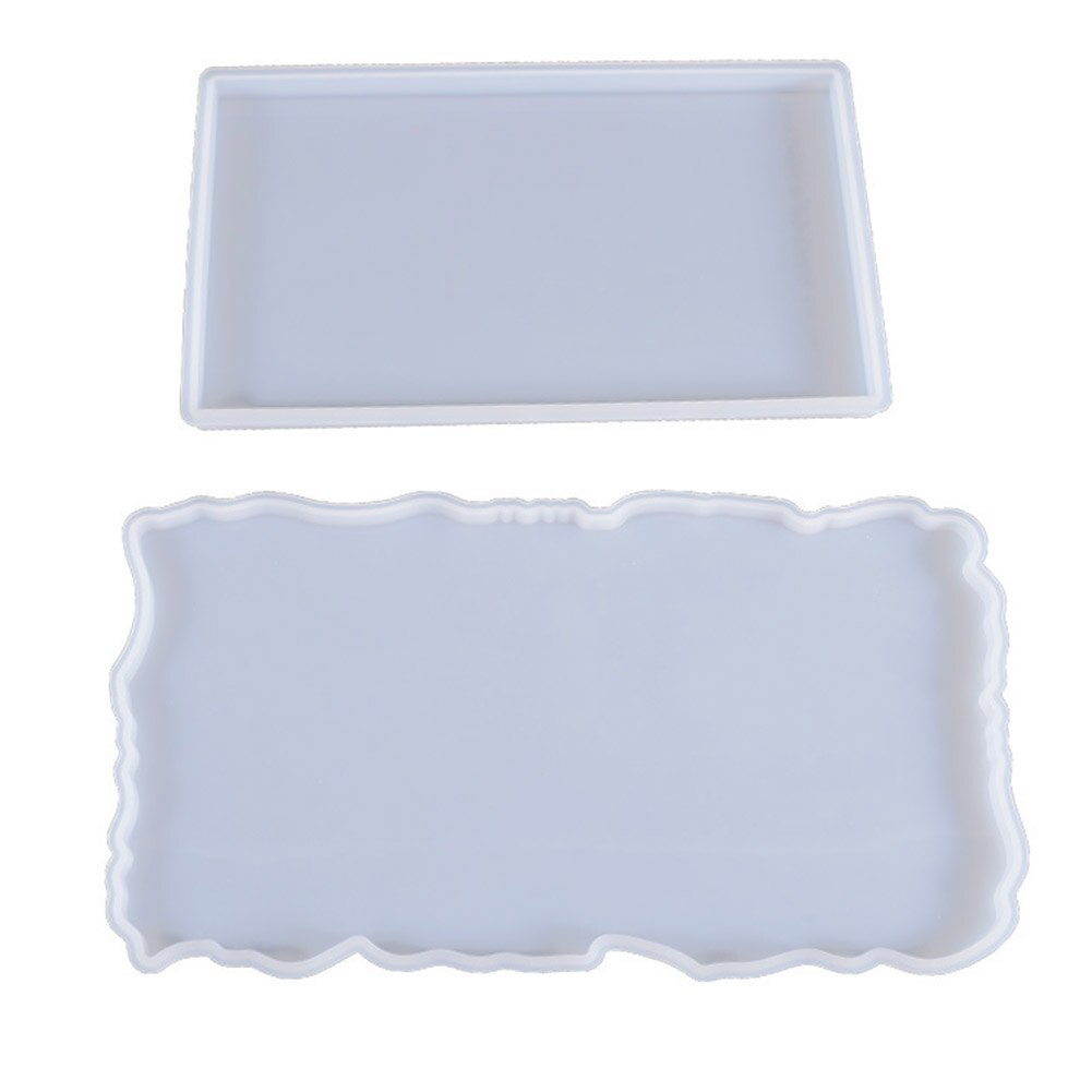 Craft Tray Plate Fruit Bowl Silicone Square Rectangle Shape Resin Mold DIY Tool
