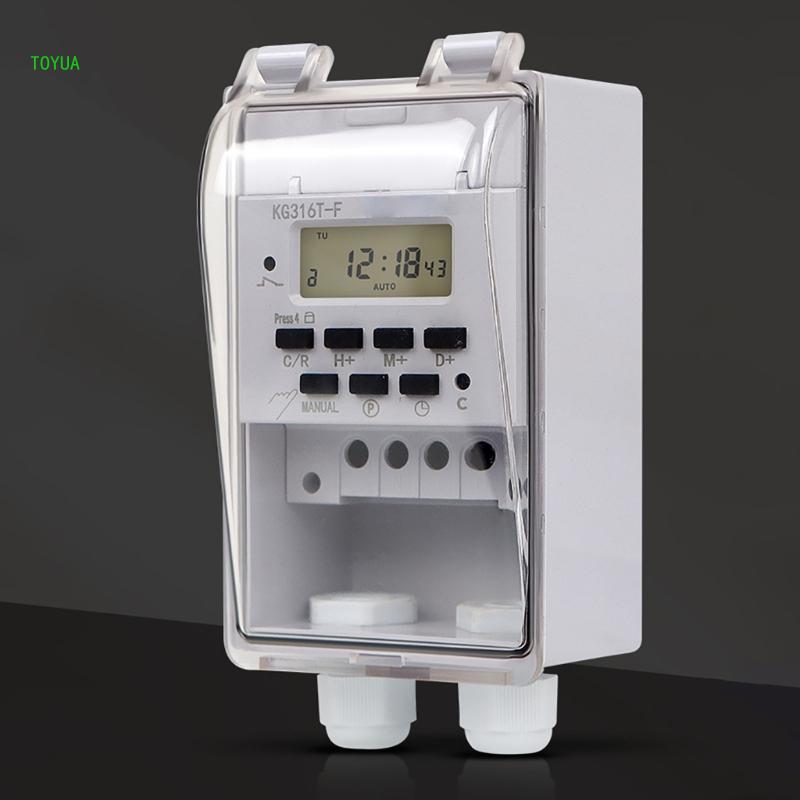 Programmable Digital Timer for Electrical, Indoor In Wall Light Timer Switches 220V 10Amp Electric Wall Timer for Appliances NM