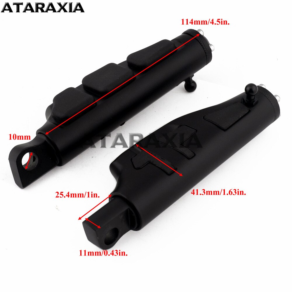 Motorcycle Pegs Highway Foot Pegs Clamp Engine Guards Highway Crash Bar Footrest W/mount FootPegs Clamp For Harley Sportster 883