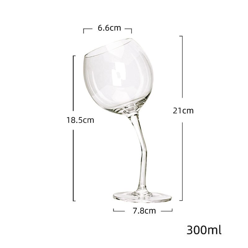 Copa de cristal de copa de vino tinto, copas de champán burdeos, para bodas, fiestas de cumpleaños, 2 uds., 300ml