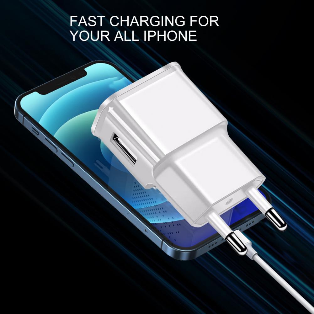 USB Charger ABS Adapter Charger Portable Stable Output Useful US/EU Plug Stable Output USB Fast Charger
