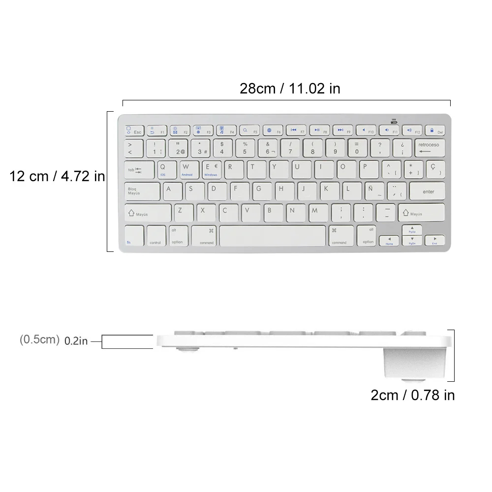 Russisch spanisch arabisch koreanisch neue tragbare drahtlose Bluetooth 3,0 Tastatur für iPad Tablette Telefon PC Android iOS Fenster-System