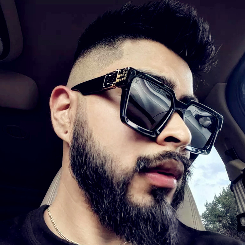 Square Sunglasses Men Luxury Brand Men Eyeglasses Luxury Retro UV400 Gafas De Sol Hombre