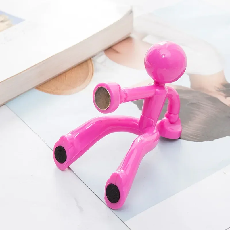 Ímã de geladeira dos desenhos animados gancho de cozinha ímã decoração de geladeira porta de casa pendurado chave adesivo de geladeira acessórios de cozinha: ROXO