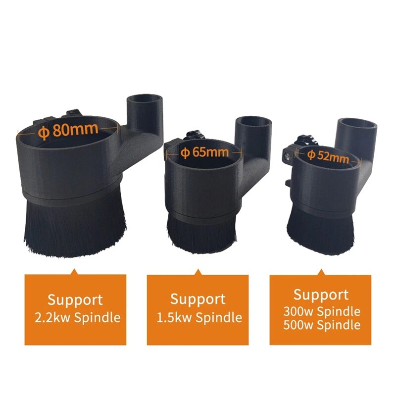 CNC Engraving Machine Accessories Spindle Brush Dust-Proof Brush Vacuum Cleaner Spindle