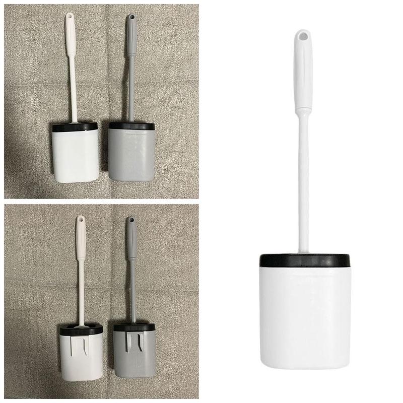 Novelty Silicone Toilet Brush U-shaped Toilet Wall-mounted Brush Cleaning Thermoplastic Bendable Brush Rubber L4J4