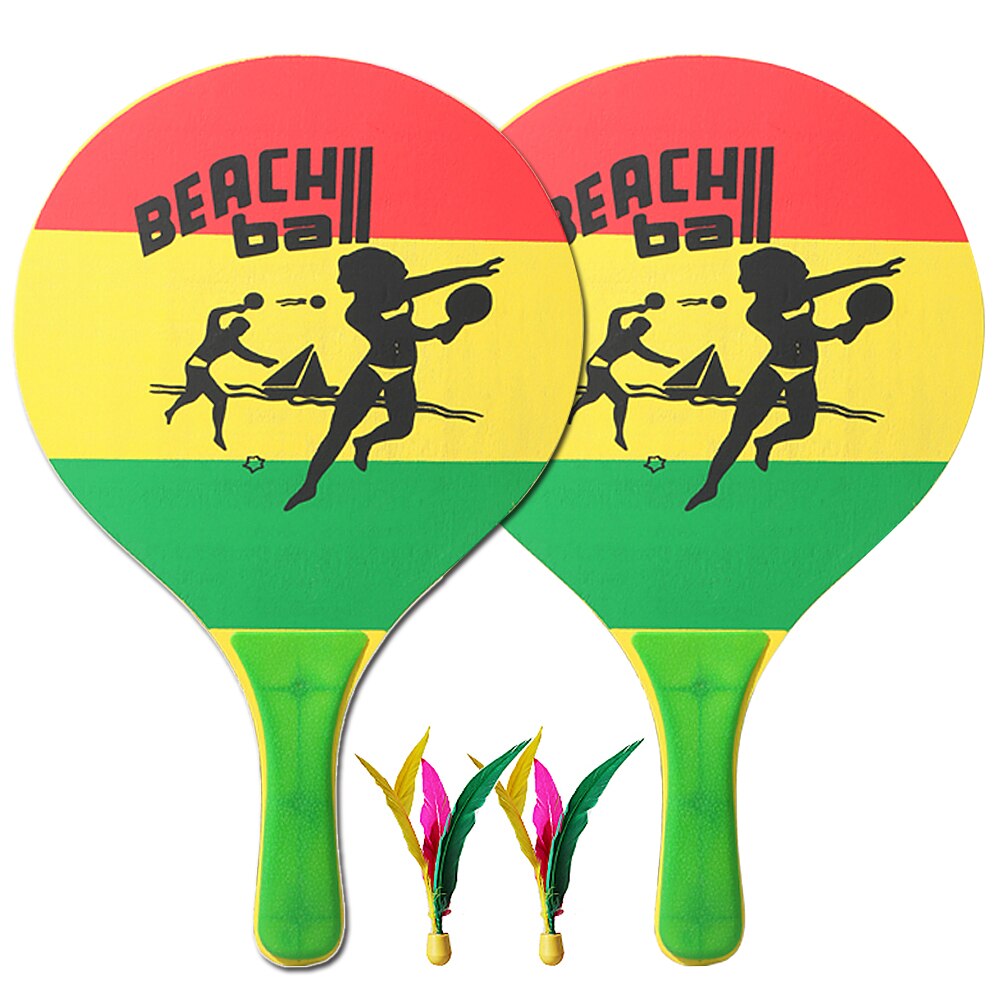 Paddle Ball Game Beach Tennis Pingpong Cricket Badminton Racket Paddles Set Indoor Outdoor Racquet Game For Kids And Adults