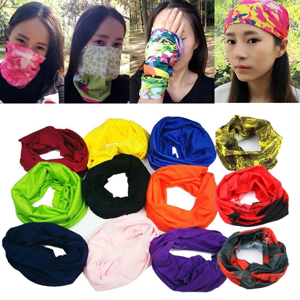Mannen Vrouwen Kleurrijke Flexibiliteit Winddicht Fietsen Bandana Tulband Vissen Hoofdband Hoofddoek Gezicht Shield Outdoor Sport Accessoire