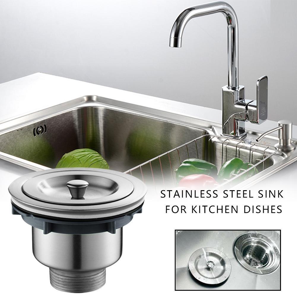 Pial Plug Strainer Kitchen Sink Waste Strainer Plug For Kitchen Steel Strainer For UK Stainless Bathroom Plug Sinks C9B9