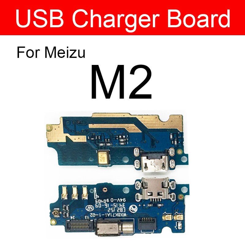 Usb-opladning oplader jack port board til meizu meilan  m1 m2 m3 m3s m5 m5s m6 s6 u10 u20 max note usb stik oplader board