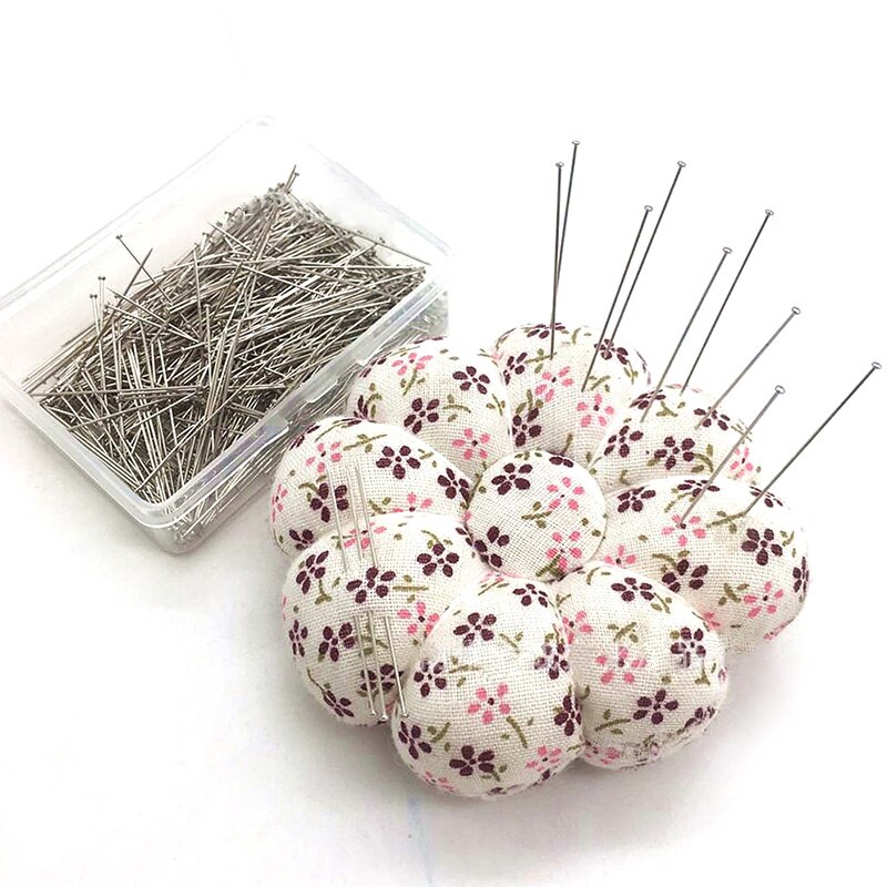 300Pcs 35Mm Rvs Naaien Pins Naaister Straight Quilten Pins Satijn Head Pins Voor Sieraden Maken Naaien Gereedschap