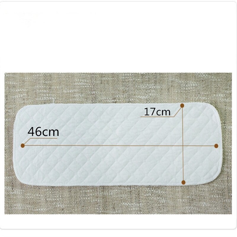 5 piezas de algodón con forma rectangular, 3 capas, pañal de tela para bebé