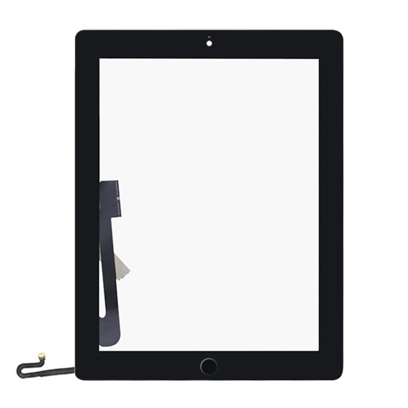 9.7&quot; Touchscreen For iPad 4 A1458 A1459 A1460 Touch Screen Panel Digitizer Sensor LCD Front Outer Glass Button Replace: Black
