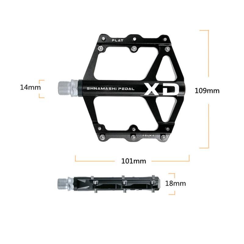 MTB Pedals Bicycle Pedals 9/16 Inch Spindle Universal Cycling Pedals CNC Aluminium Alloy Lightweight Bike Pedals