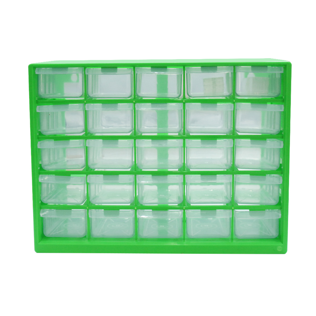 25 Multi-grid Drawer Parts Box Wall-mounted Screw Classification Component Box Tool Case electronic components Storage ToolBox: Yellow