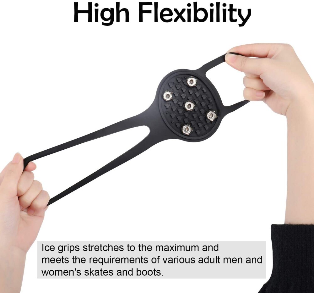 Ijs Antislip Sneeuw Shoe Spikes Grips Cleats Ijskrappen Winter Klimmen Veiligheid Tool Anti Slip Schoenen Dekken Outdoor Crampones