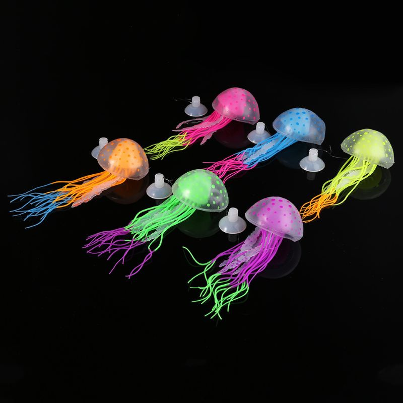 Akvarium fluorescerande manet akvarium dekoration autentisk simulering trumpet guldfisk dekoration