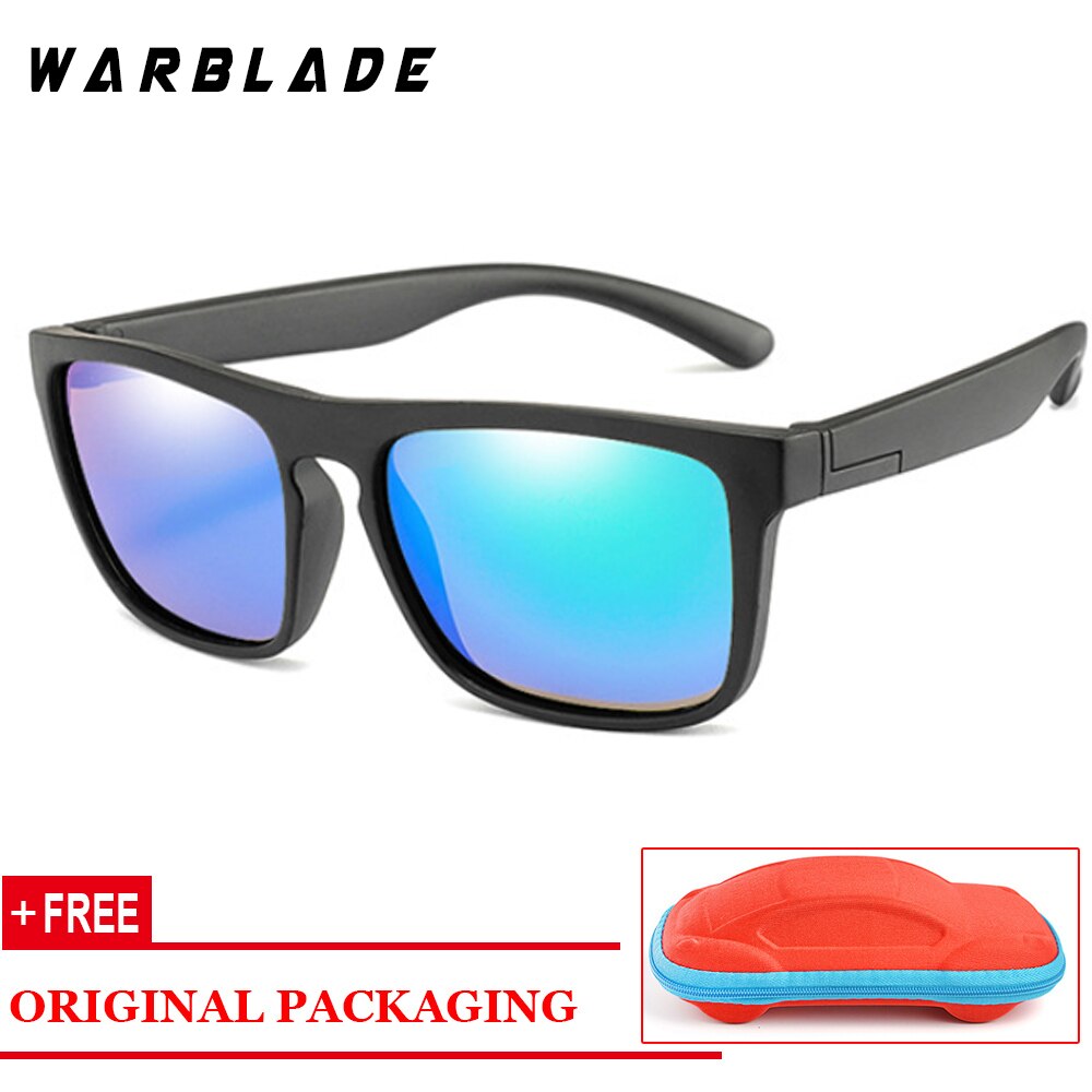 WBL Kinderen Kids Zonnebril Jongens Meisjes Gepolariseerde Zonnebril Baby Baby Siliconen Flexibele Veiligheid Frame Shades Eyewear UV400: black green R