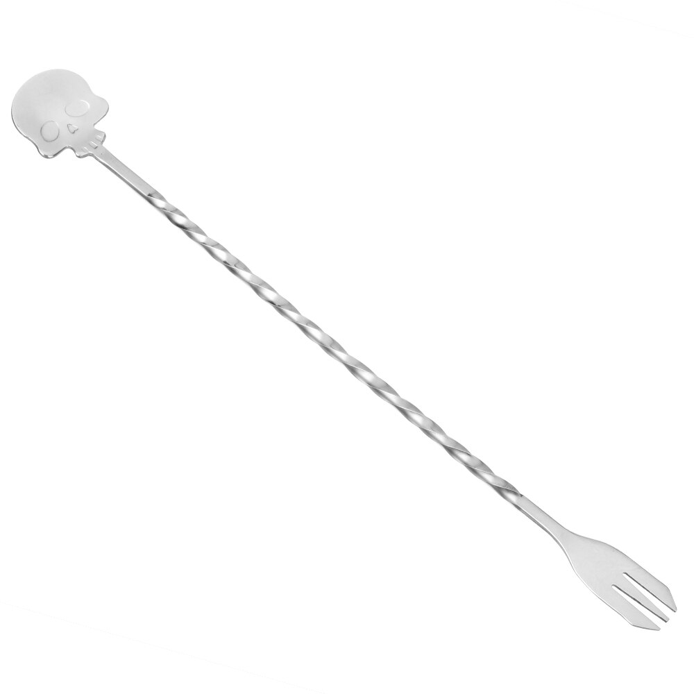 Hilife Barman Cocktail Pick Roerstokjes Rvs 25 Cm Stirrer Bar Lepel Schedel Bar Lepel Mengen Vork