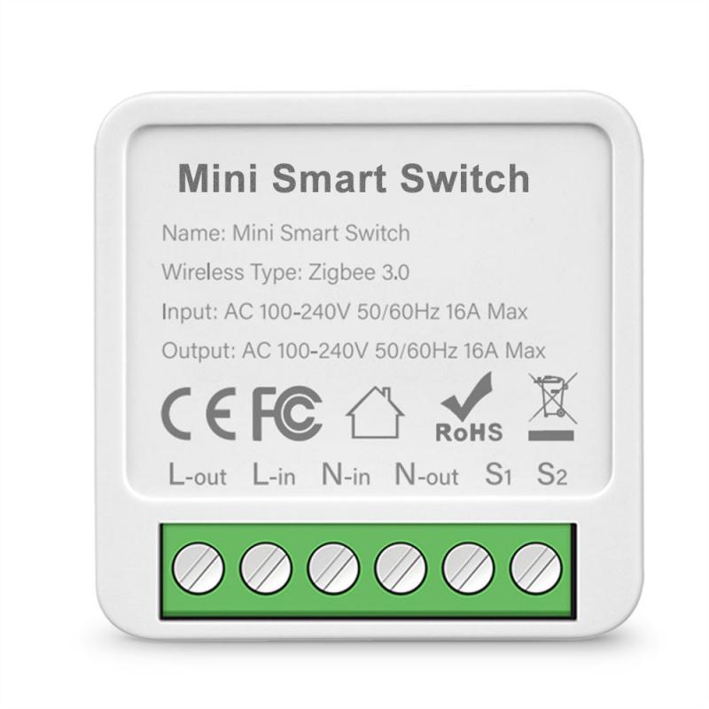 Tuya Zigbee/Wifi 1/2/3/4CH MINI inteligentny przełącznik dwukierunkowe sterowanie bezprzewodowy włącznik światła inteligentna automatyka domowa za pośrednictwem Alexa Google Home: Bundle5