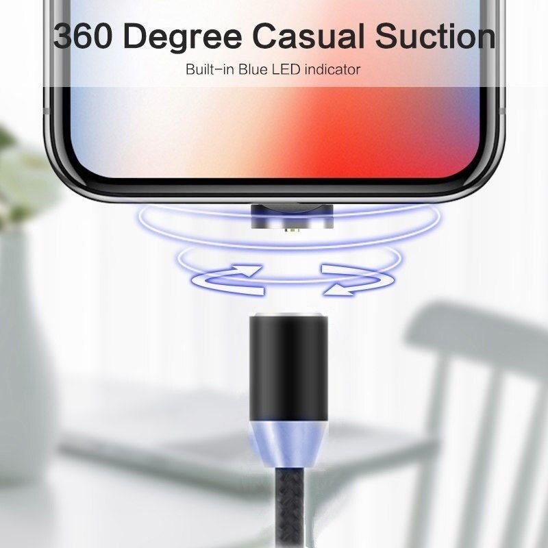 Micro usb magnetisk kabel type c magnet opladerledning til samsung  s7 j7 j6 j4 a3 a5 a7 huawei  p20 lite redmi 8 note 5 6 7 pro
