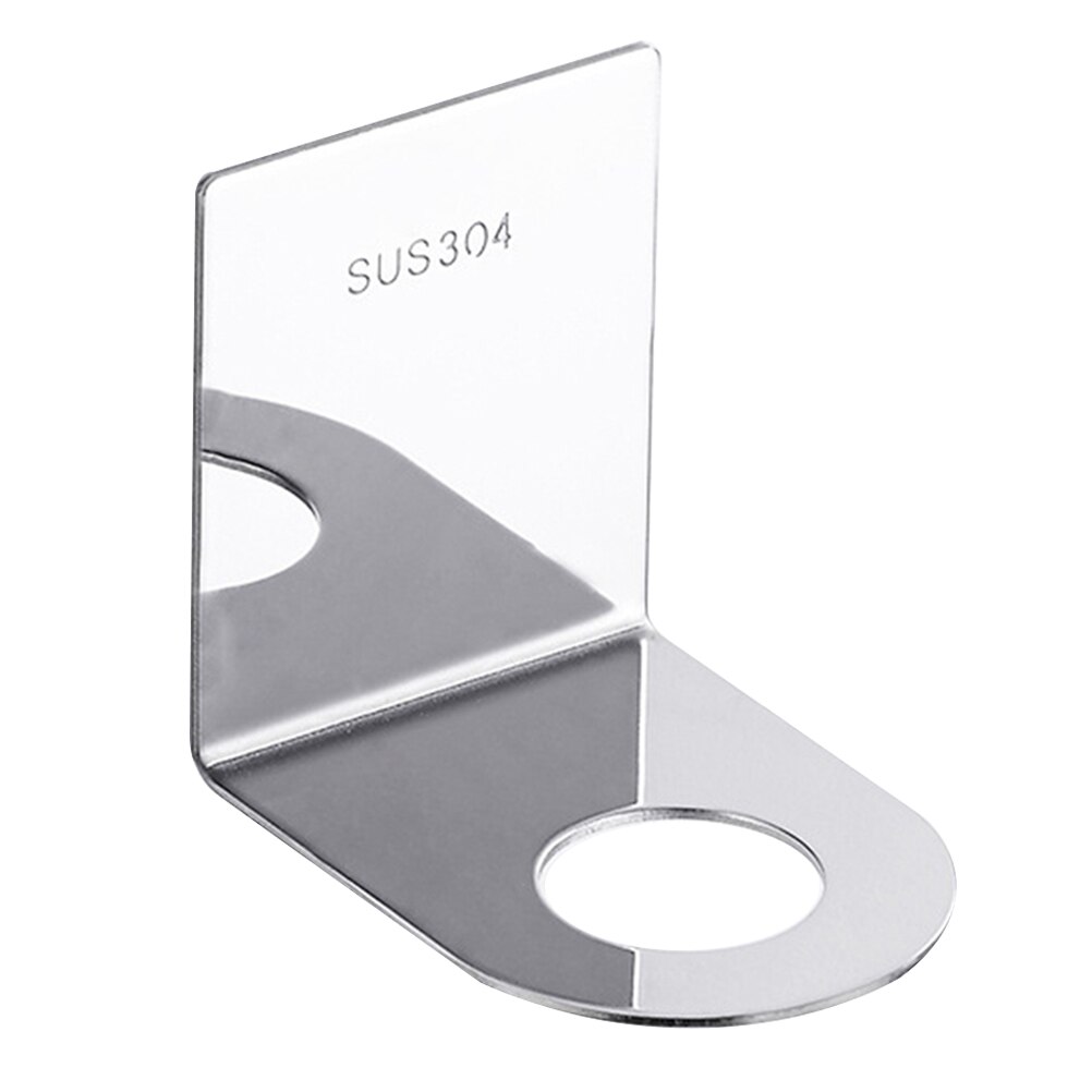 1Pc Wall Mounted Soap Bracket Stainless Steel Holder Soap Bottle Holder For Bathroom Silver Bathroom Accessories 3.3cm Pore